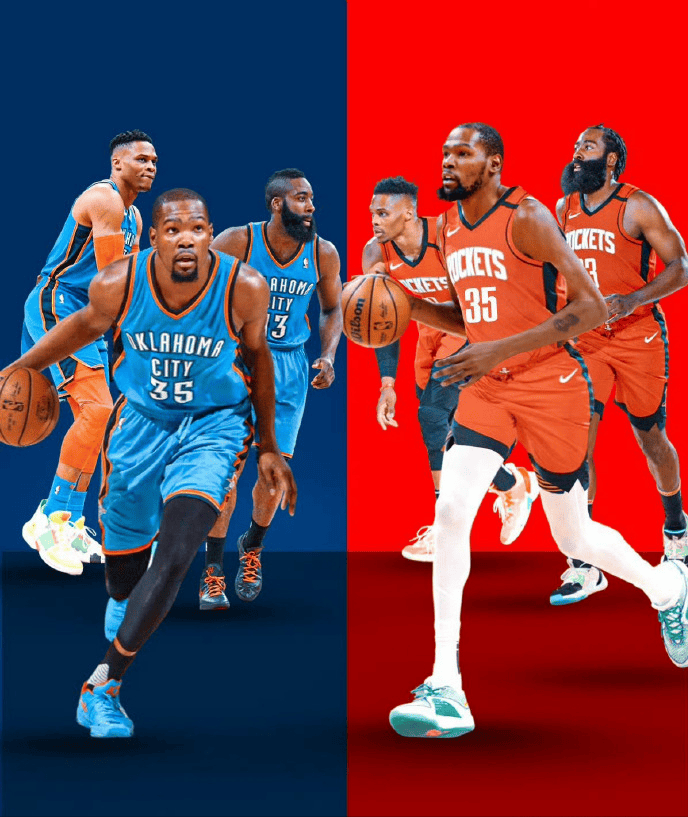 只用3年就完成重建！雷霆火箭3年前西部倒数前二，上赛季西部前二