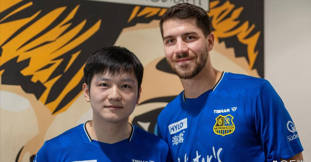 弗朗西斯卡鼓励樊振东，共同复盘比赛