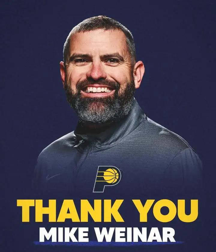 步行者宣布助教韦纳尔离任，被誉为进攻技战术核心